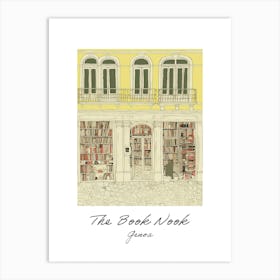 Genoa The Book Nook Pastel Colours 1 Poster Art Print