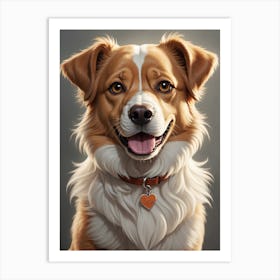 Portrait Of A Dog 2 Art Print
