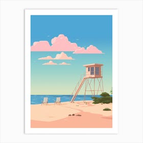 Cayman Islands Travel Illustration Art Print