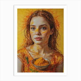 Tumeric Girl Art Print