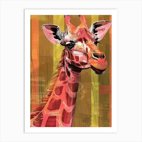 Giraffe Canvas Print 15 Art Print