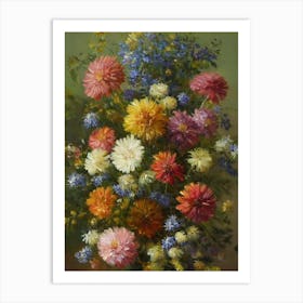 Aster Painting 2 Flower Art Print