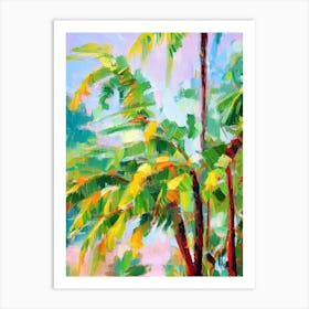 Ponytail Palm 3 Impressionist Painting Art Print