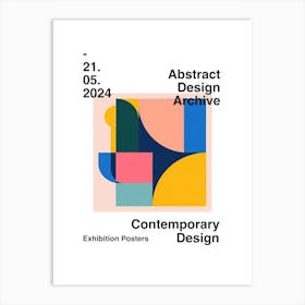 Abstract Design Archive Poster 25 Art Print