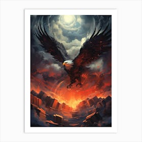 Eagle In Flight 1 Art Print