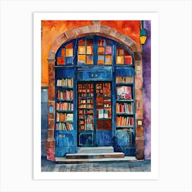 Munich Book Nook Bookshop 1 Art Print