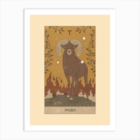 Aries Tarot Art Print