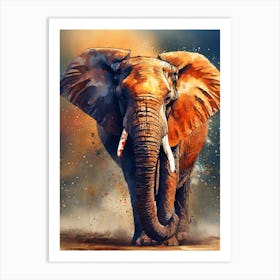 Elephant Painting Art Print