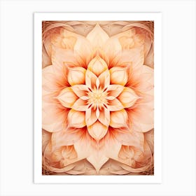 Symmetrical Mandalas Geometric Illustration 22 Art Print