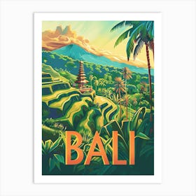 Bali Travel Poster Art Print