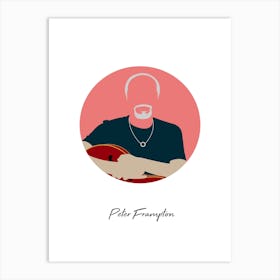 Peter Frampton Guitarist Minimalist Art Print