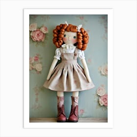 Vintage Doll Collection Redhead Clarissa Art Print