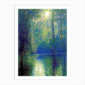 Bois Des Moutiers, France Classic Monet Style Painting Art Print