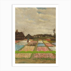 Tulip Field waterclor Art Print