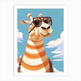 Little Camel 3 Wearing Sunglasses Art Print