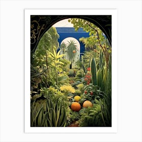 Jardin Majorelle Morocco Henri Rousseau Style 2 Art Print