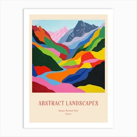 Colourful Abstract Vanoise National Park France 2 Poster Art Print