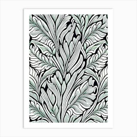Shamrock Leaf William Morris Inspired 3 Art Print