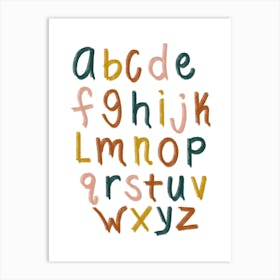 Boho Alphabet 1 Art Print