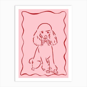 Poodle Dog Art Print