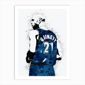 Kevin Garnett Minnesota Timberwolves 2 Art Print