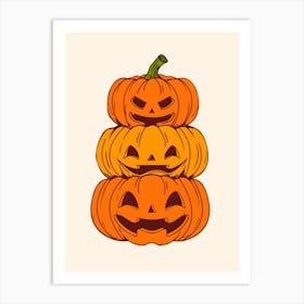 Pumpkins Art Print