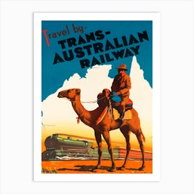 Travel By Trans - Australian Railway Art Print