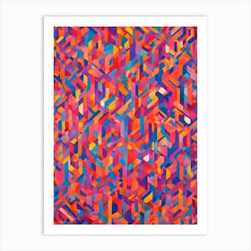 Abstract Geometric Pattern Art Print