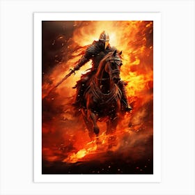 Knight On Horseback 1 Art Print