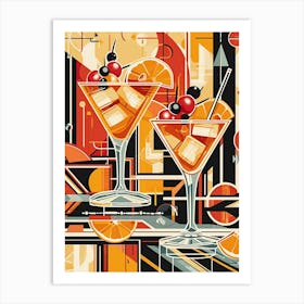 Art Deco Cocktail Art Print