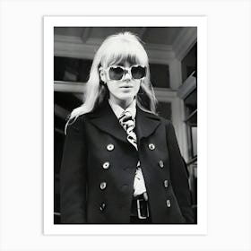 Marianne Faithfull Leaves Court Art Print