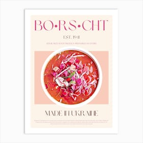 Borscht Mid Century Art Print