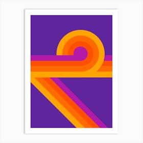 Purple Looper Art Print