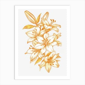 Lily Bouquet Art Print