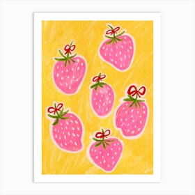 Strawberry Painting 1 Art Print