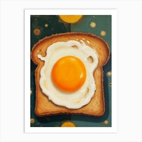 Egg On Toast Art Print