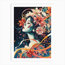 Flower Girl Art Print