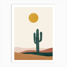 Cactus In The Desert 11 Art Print