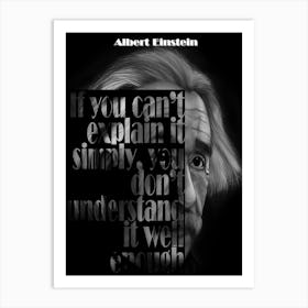 Albert Einstein Quotes Art Print