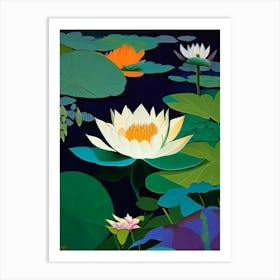 Amur Lotus Fauvism Matisse 1 Art Print