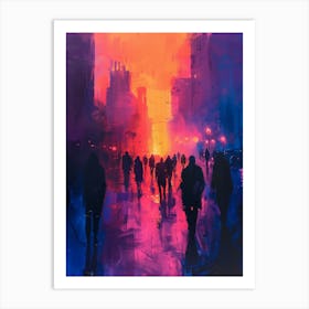 Abstract Cityscape 6 Art Print