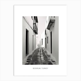 Poster Of Crete, Greece, Photography In Black And White 3 Art Print