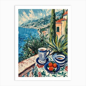 Amalfi Coast Espresso Made In Italy 3 Art Print