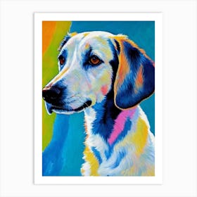 Berger Picard Fauvist Style Dog Art Print