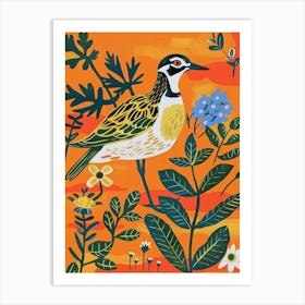 Spring Birds Lapwing 1 Art Print