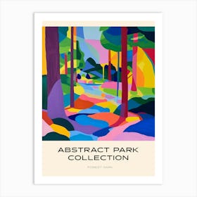 Abstract Park Collection Poster Forest Park St Louis 1 Art Print