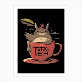 Totoro Tea Art Print