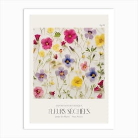 Fleurs Sechees, Dried Flowers Exhibition Poster 08 Art Print