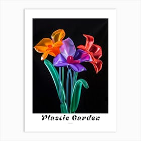 Bright Inflatable Flowers Poster Orchid 3 Art Print