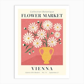 Flower Market Vienna Art Print